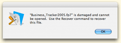 'File' is damaged and can't be opened